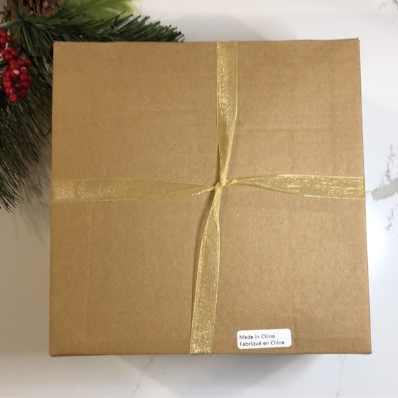 Rachel Zoe pink and gold Handpainted glass  ornaments Christmas holiday (4) NIB - Picture 4 of 5